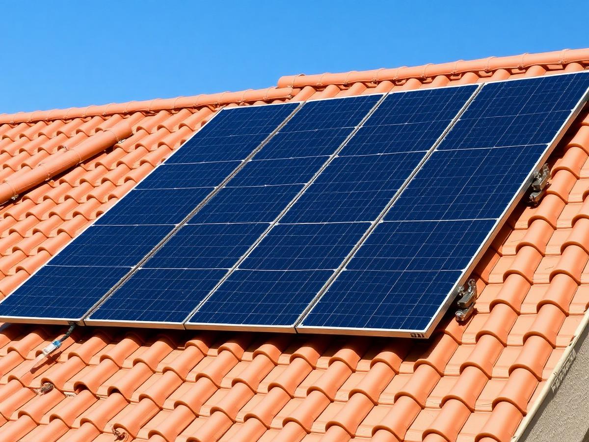 Panel reset on tile roof